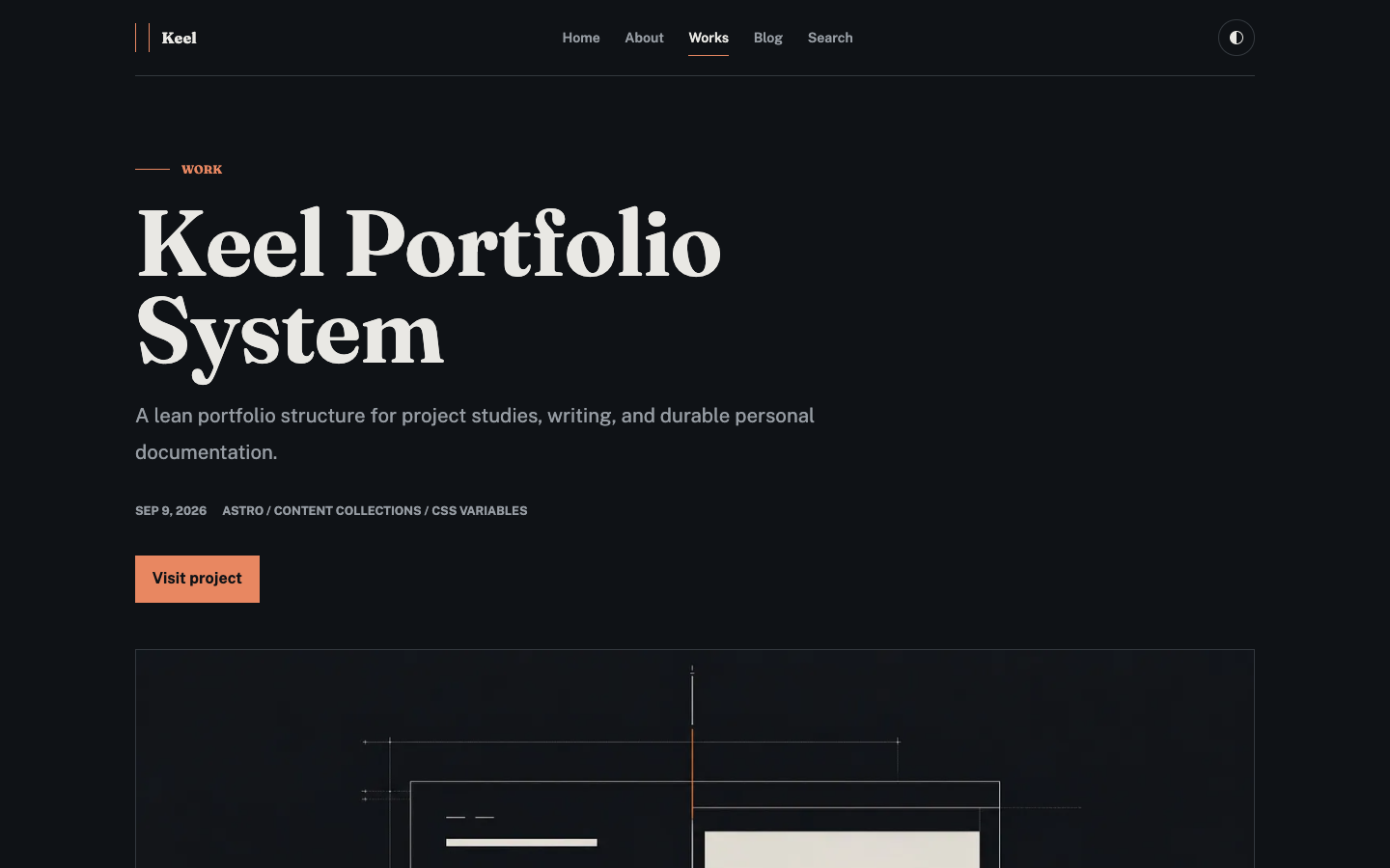 Keel website template preview 9