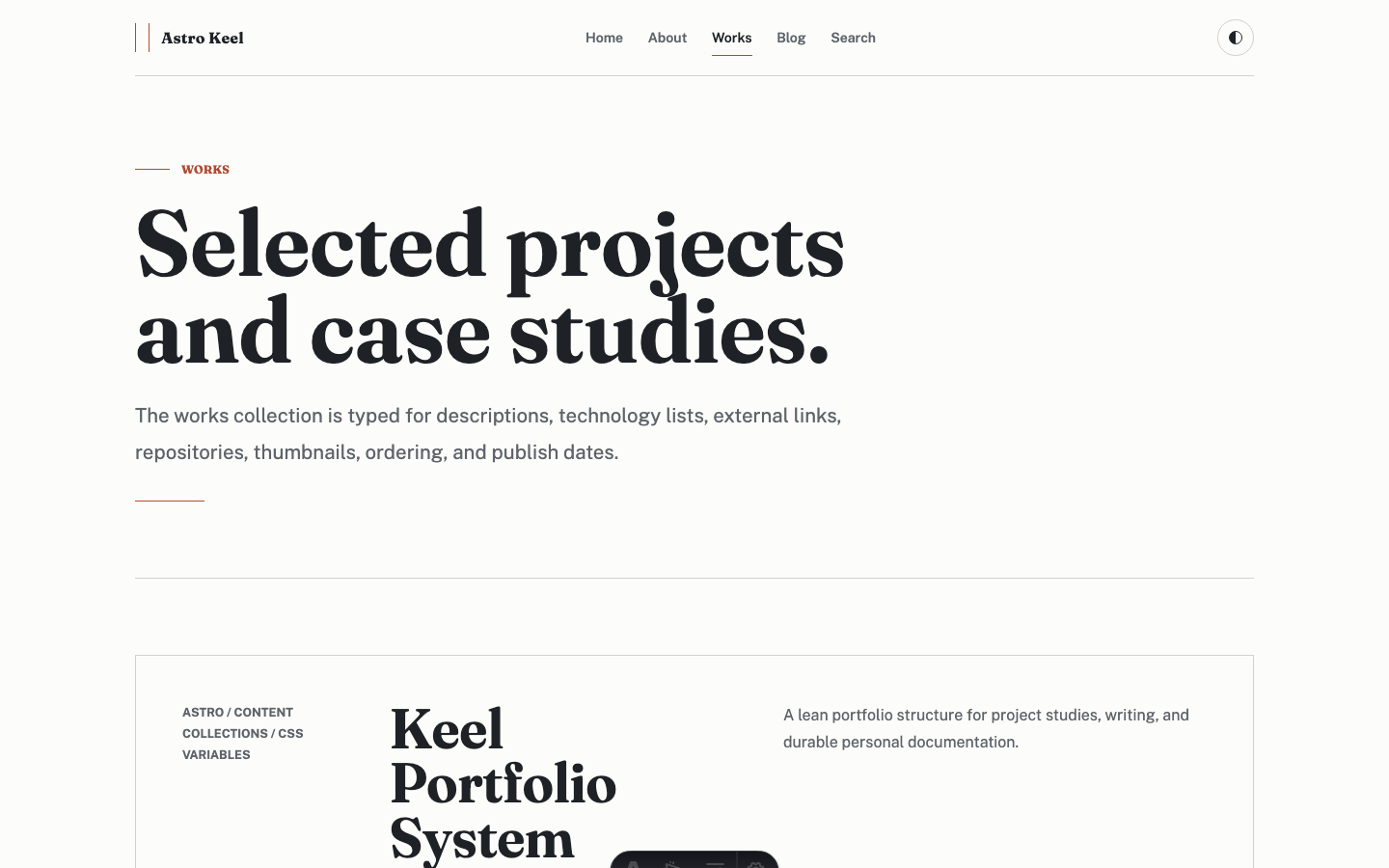 Keel website template — page 10