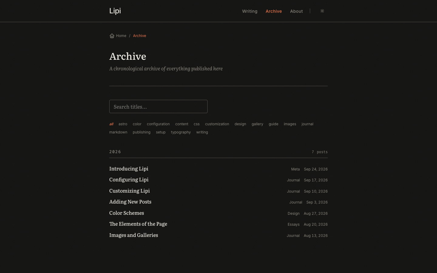 Lipi website template preview 4