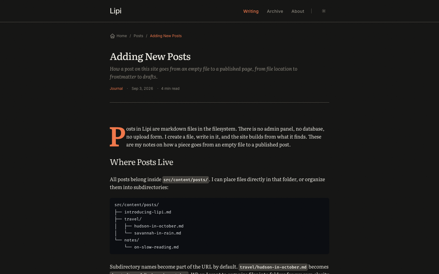 Lipi website template preview 5