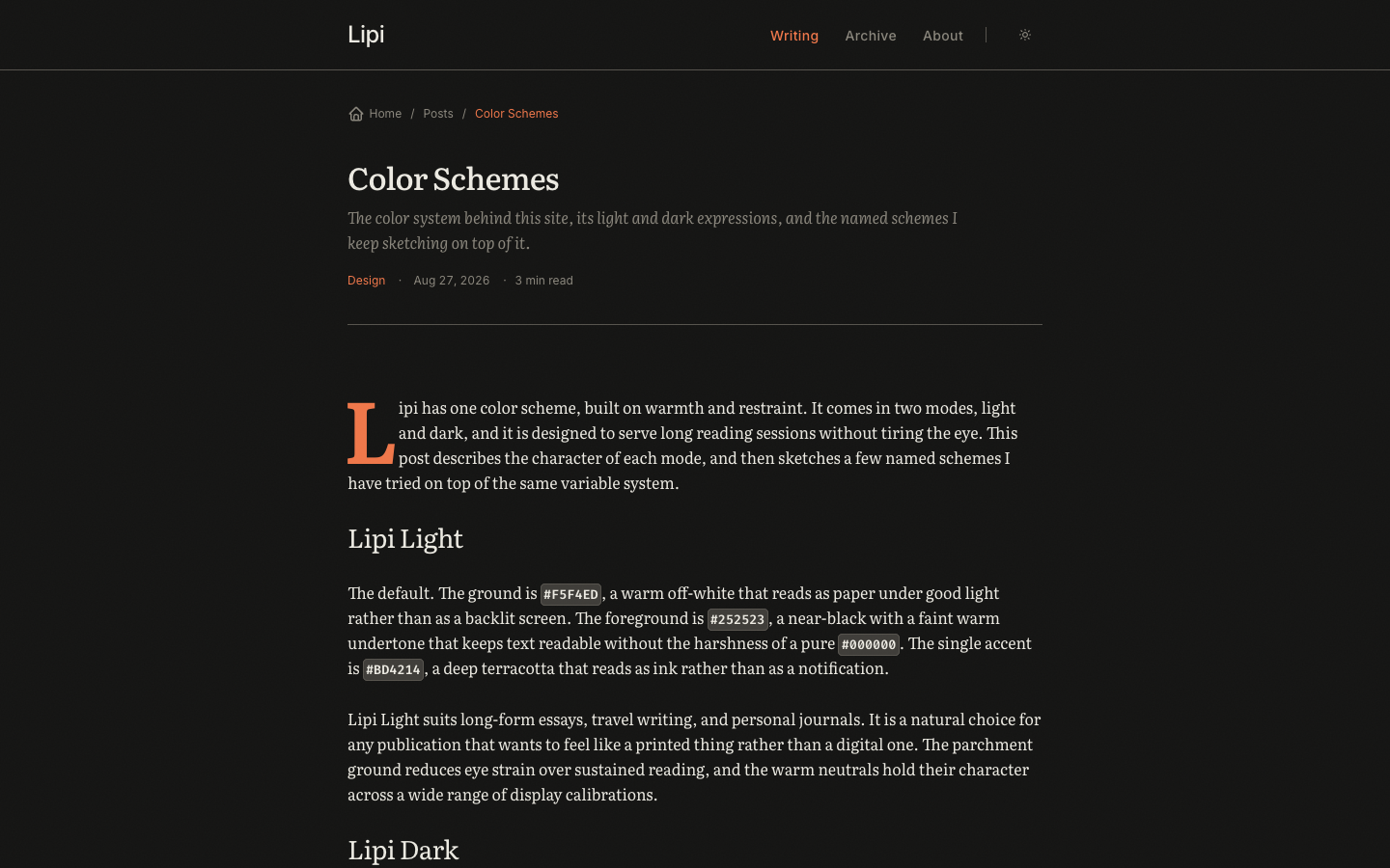 Lipi website template preview 6