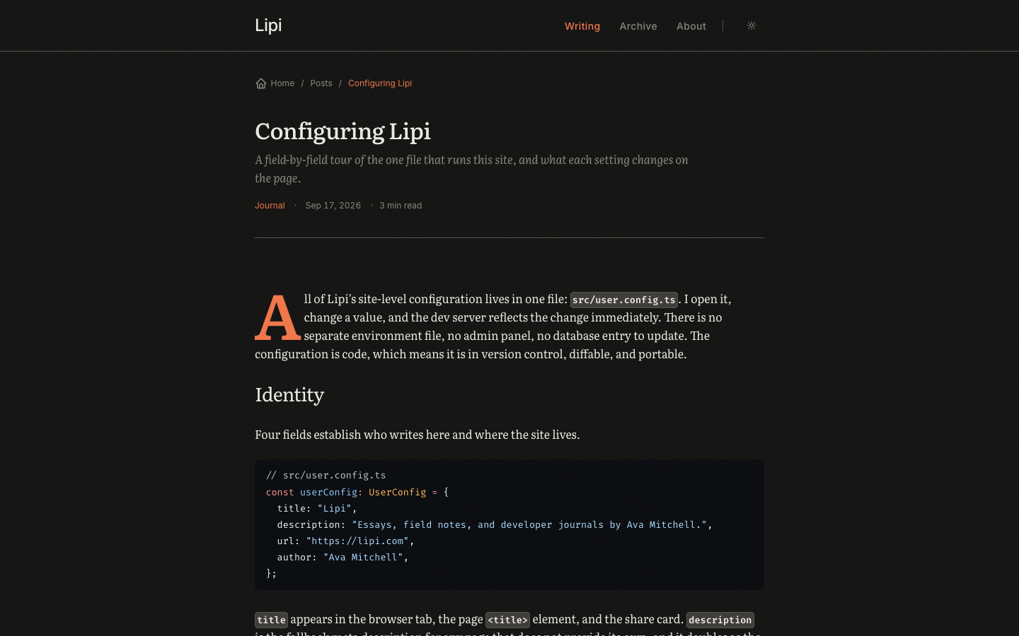 Lipi website template preview 7