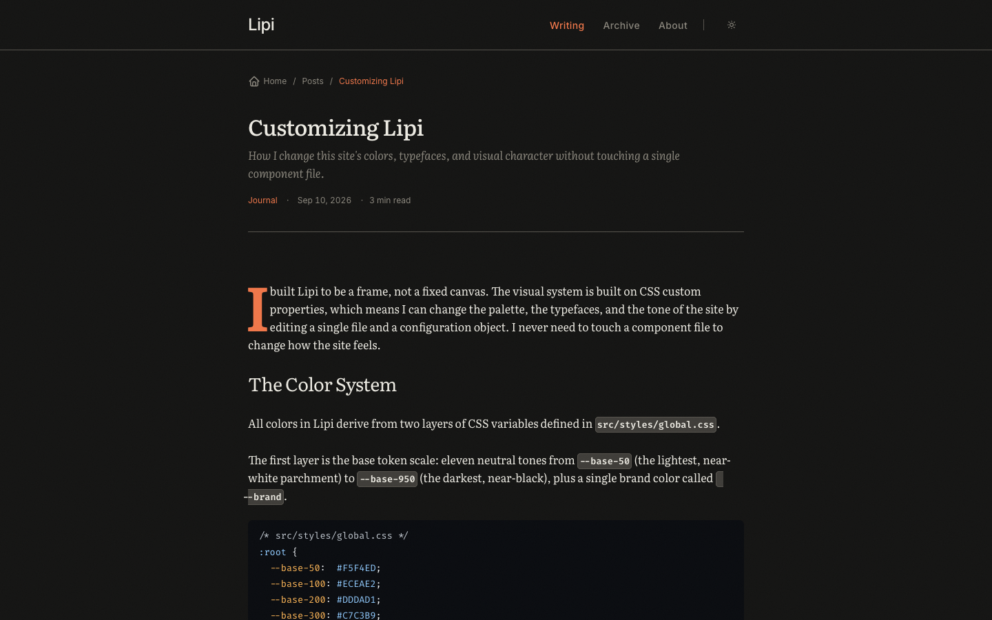 Lipi website template preview 8