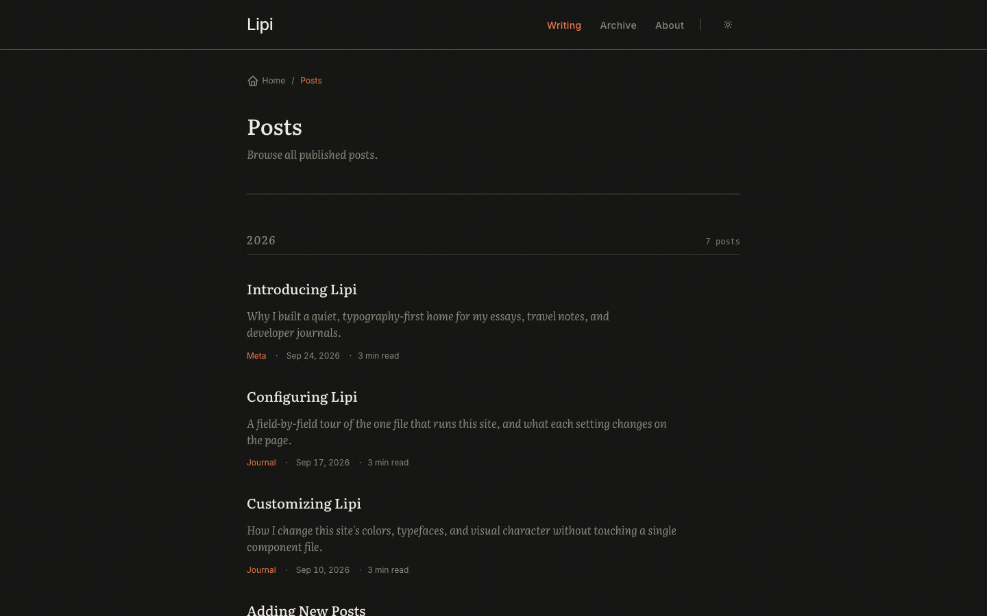 Lipi website template preview 9