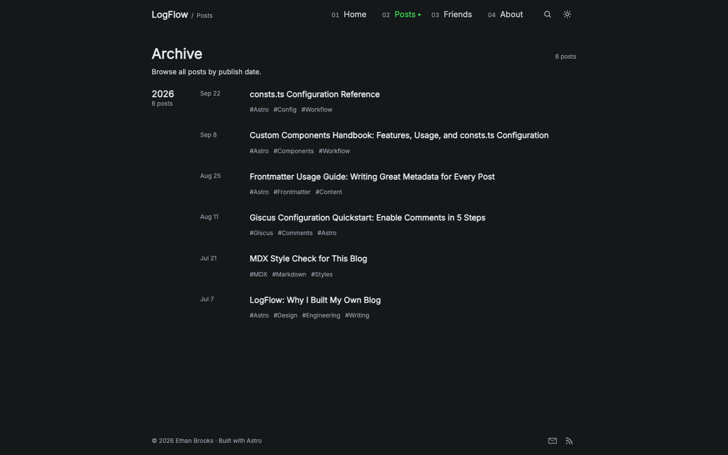 LogFlow website template preview 6
