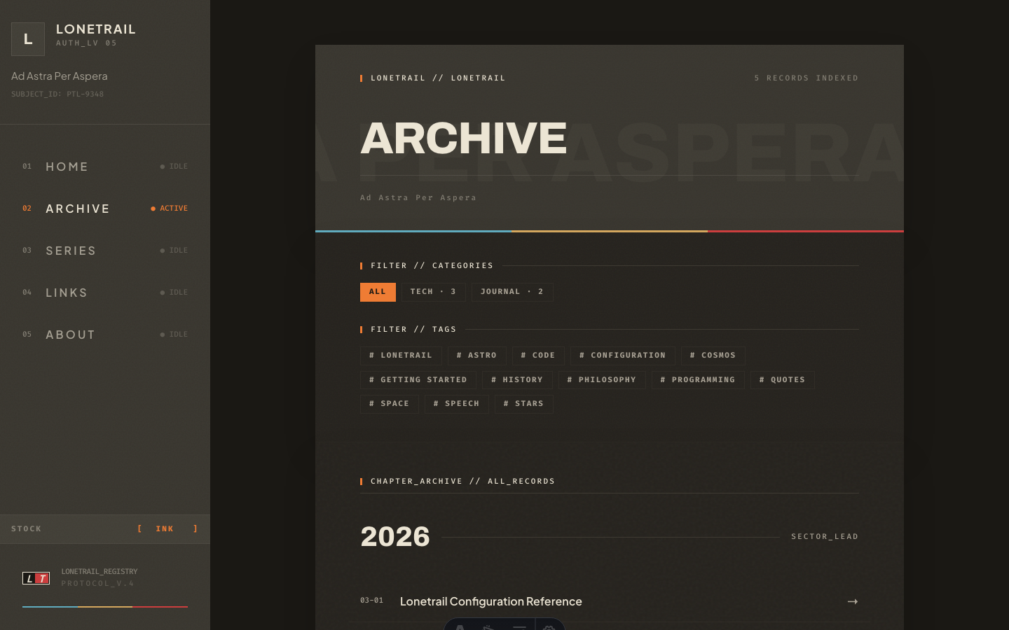 Lonetrail website template — page 4
