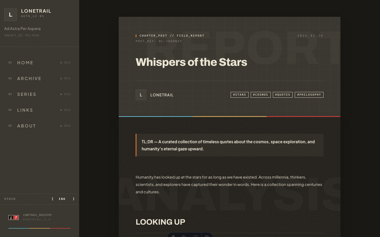 Lonetrail website template — page 8