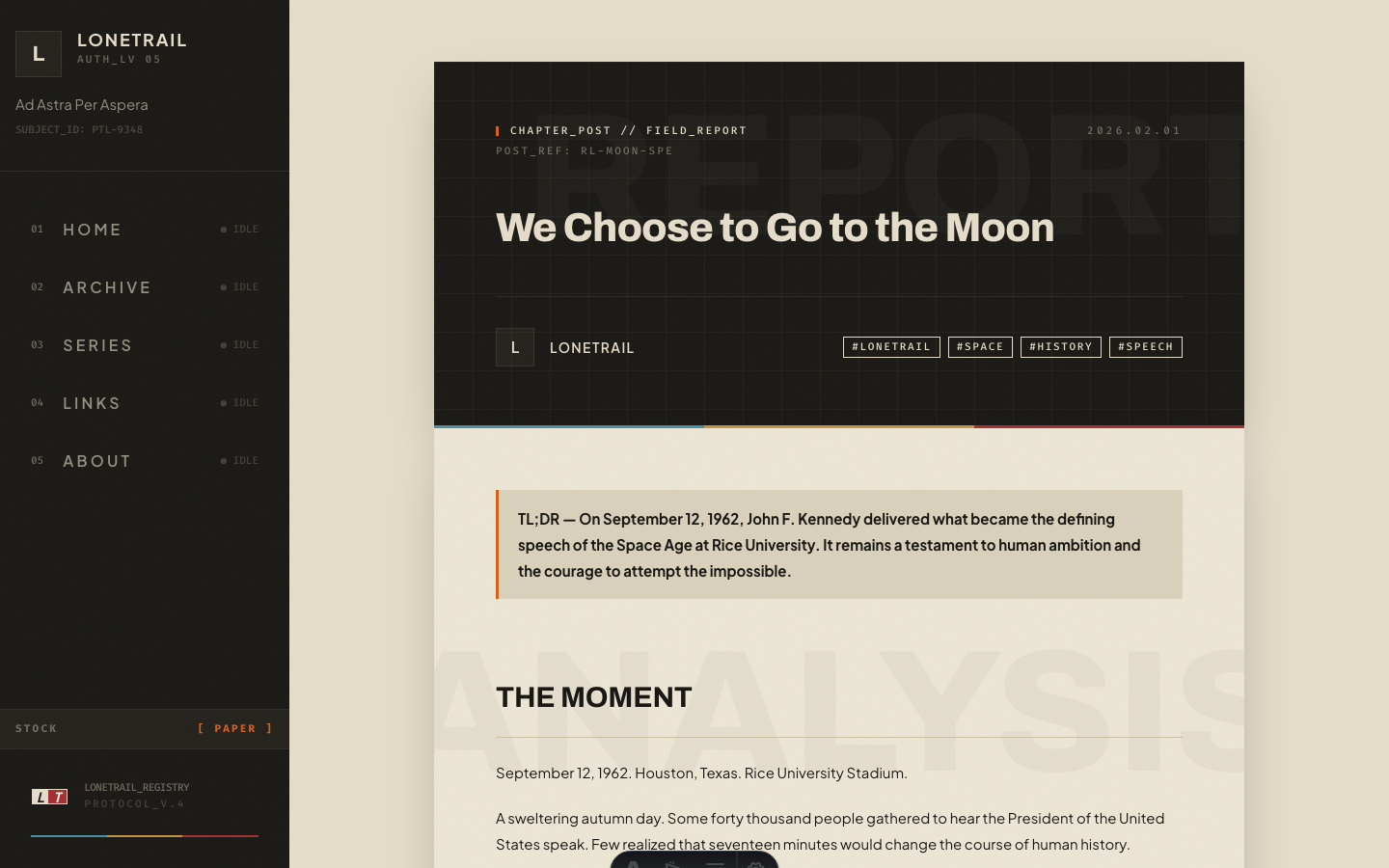 Lonetrail website template — page 9
