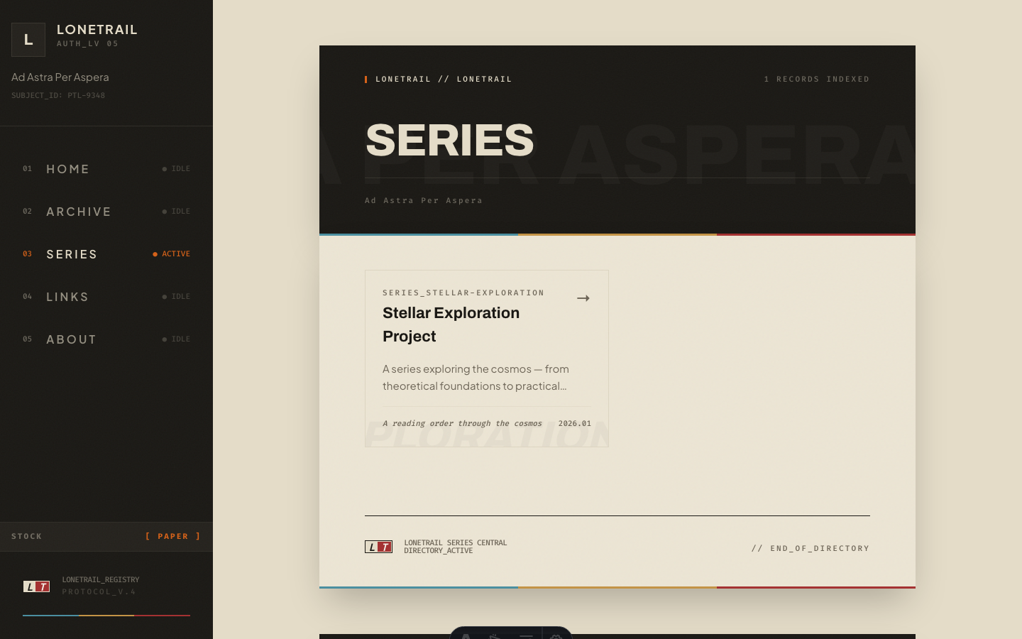 Lonetrail website template — page 10