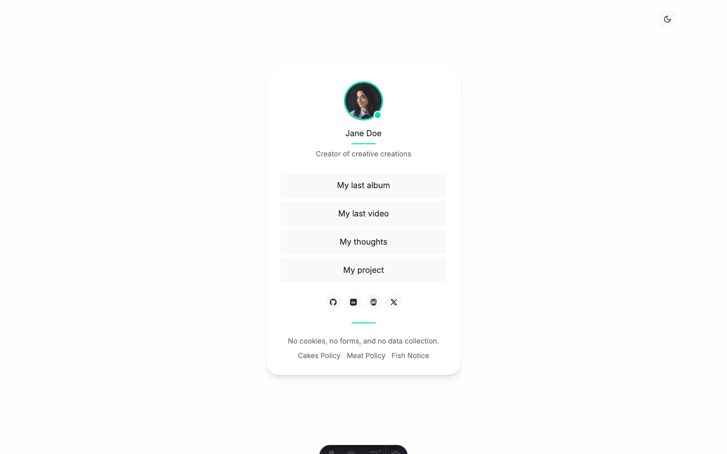 Manduca website template preview