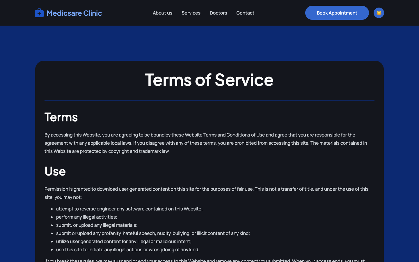 Medicsare website template preview 10