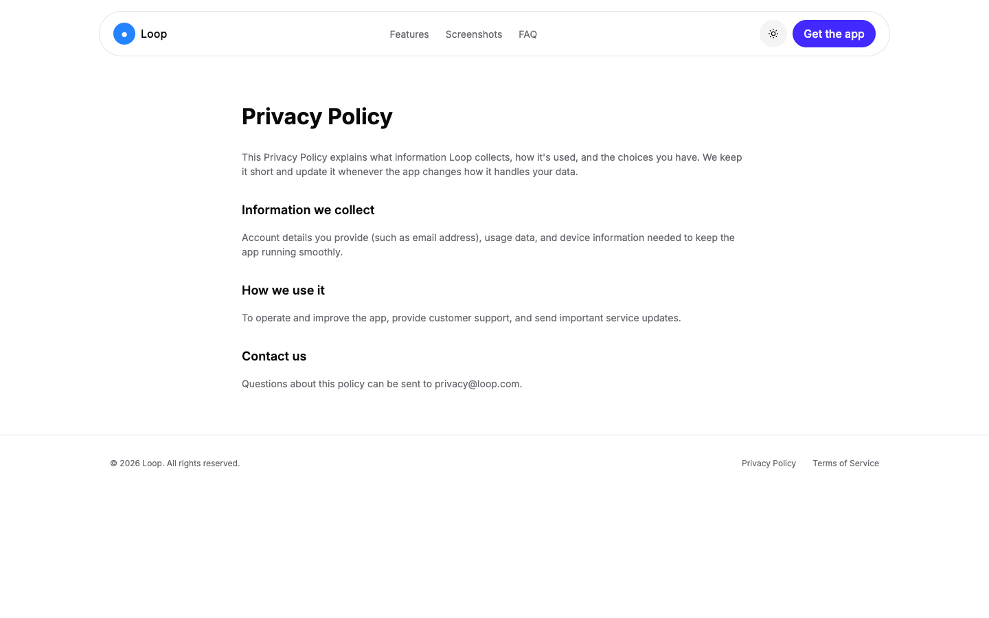 Mobile App Landing — Bento website template preview 6