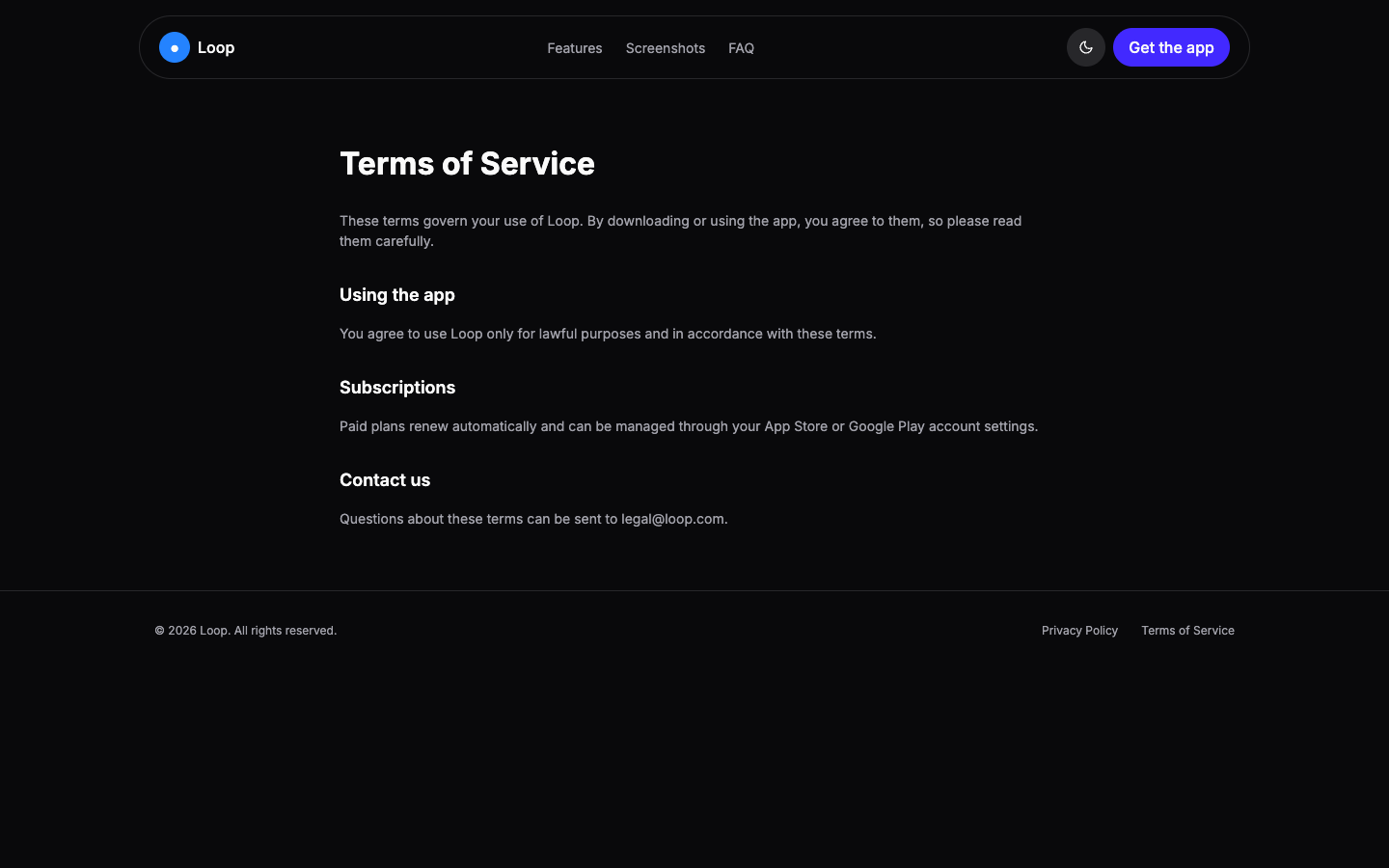 Mobile App Landing — Bento website template preview 7