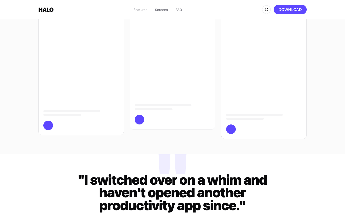 Mobile App Landing — Bold website template preview 5
