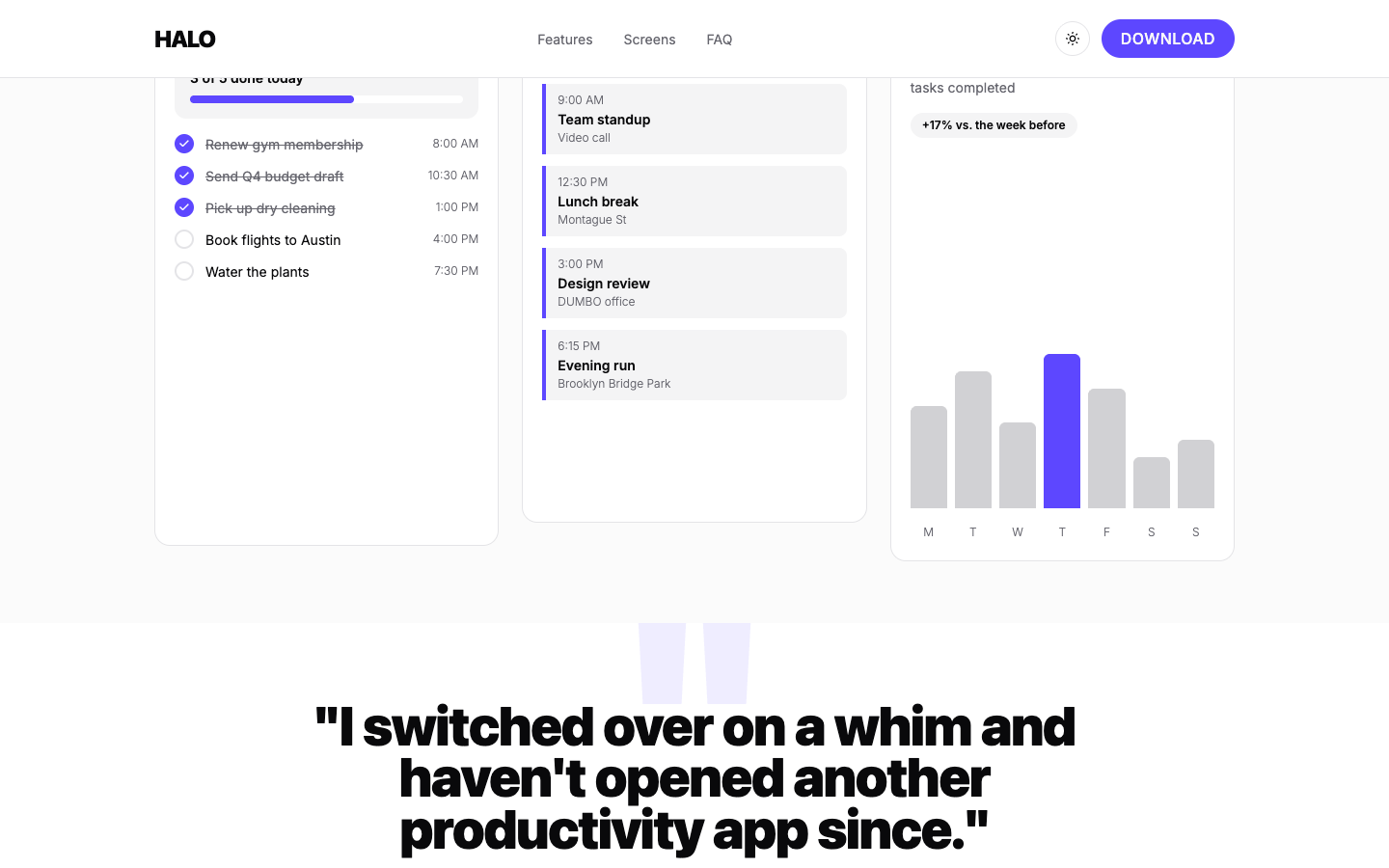 Mobile App Landing — Bold website template preview 5