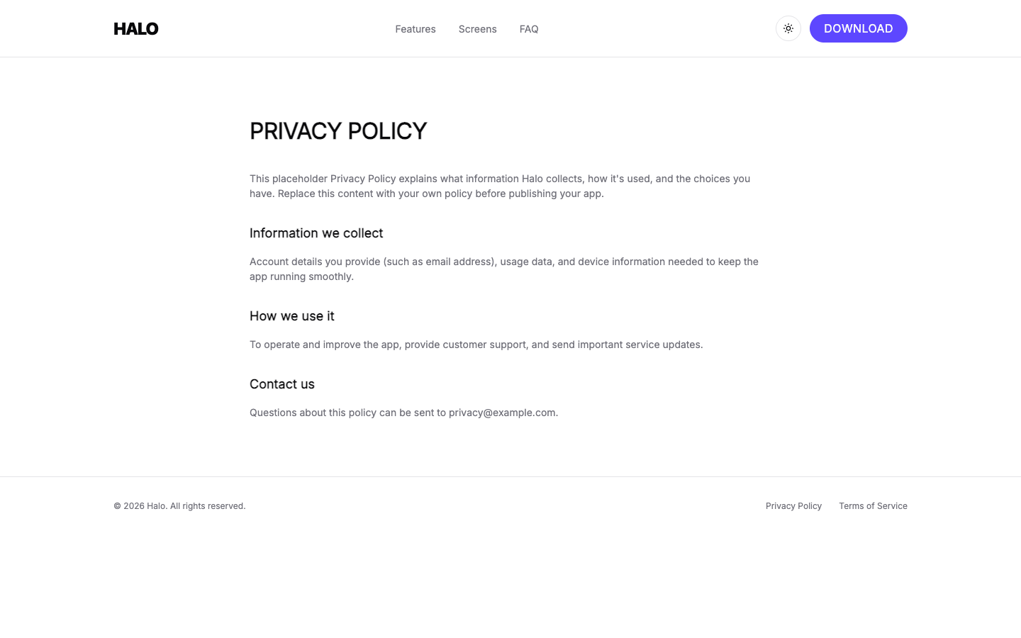 Mobile App Landing — Bold website template preview 6