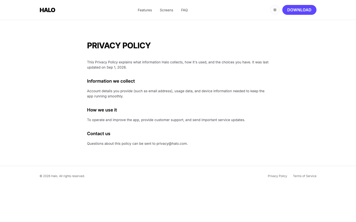 Mobile App Landing — Bold website template preview 6
