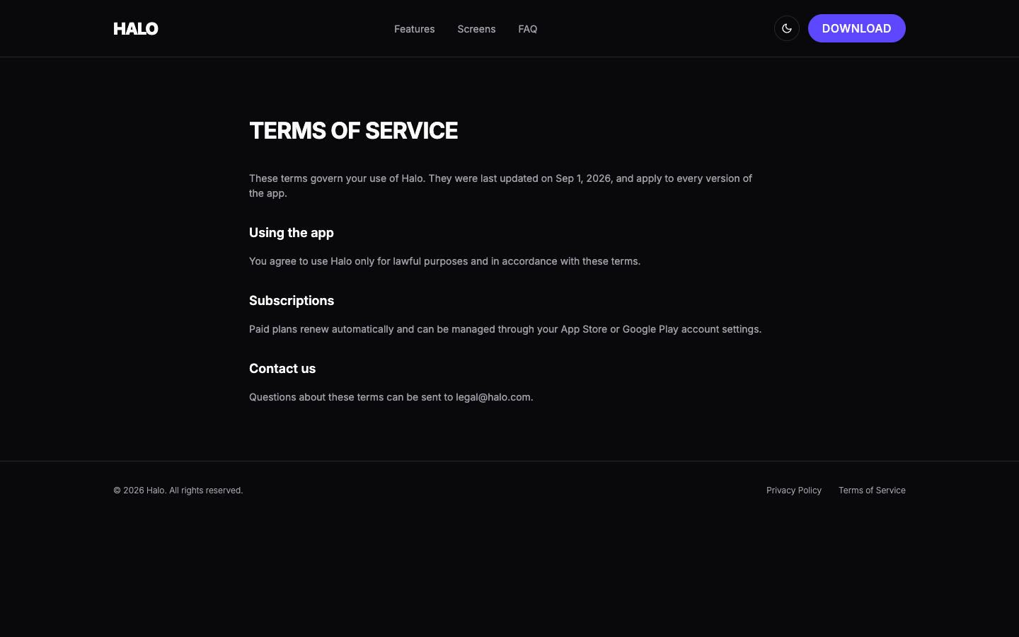Mobile App Landing — Bold website template preview 7