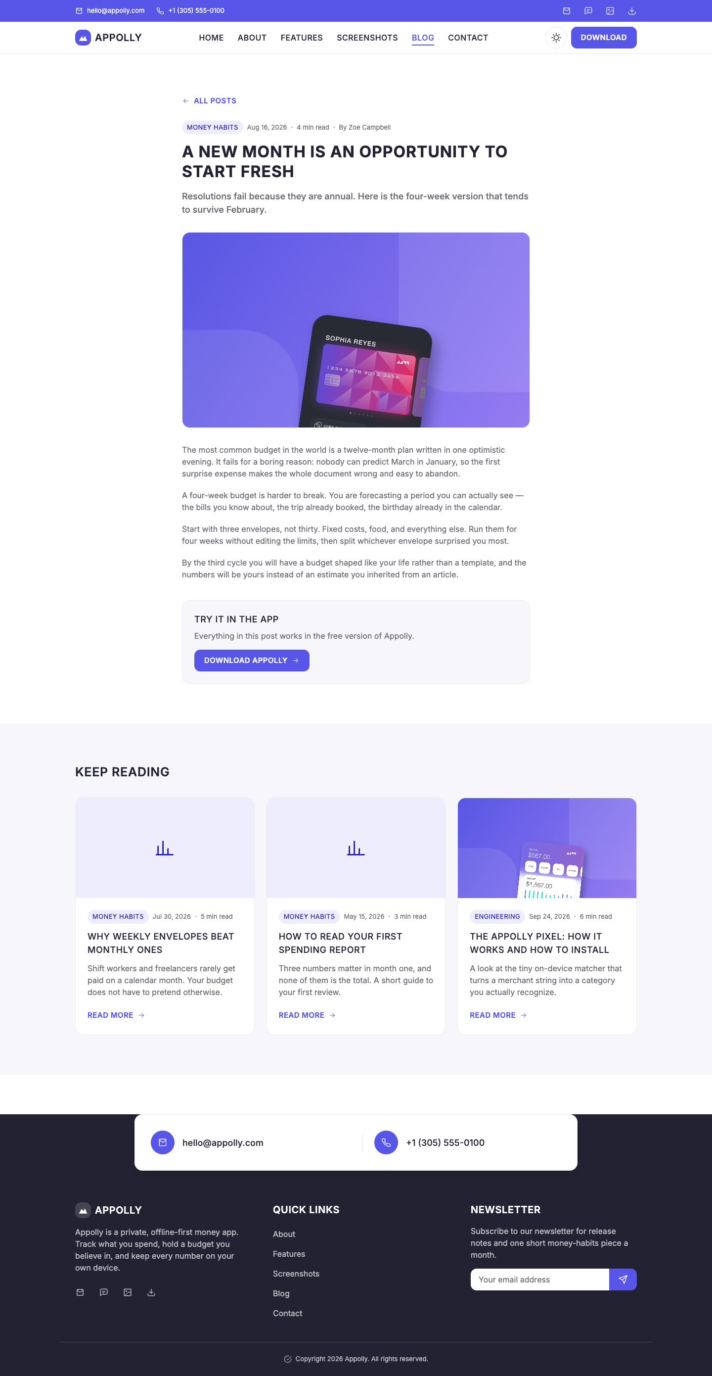 Appolly website template preview 8