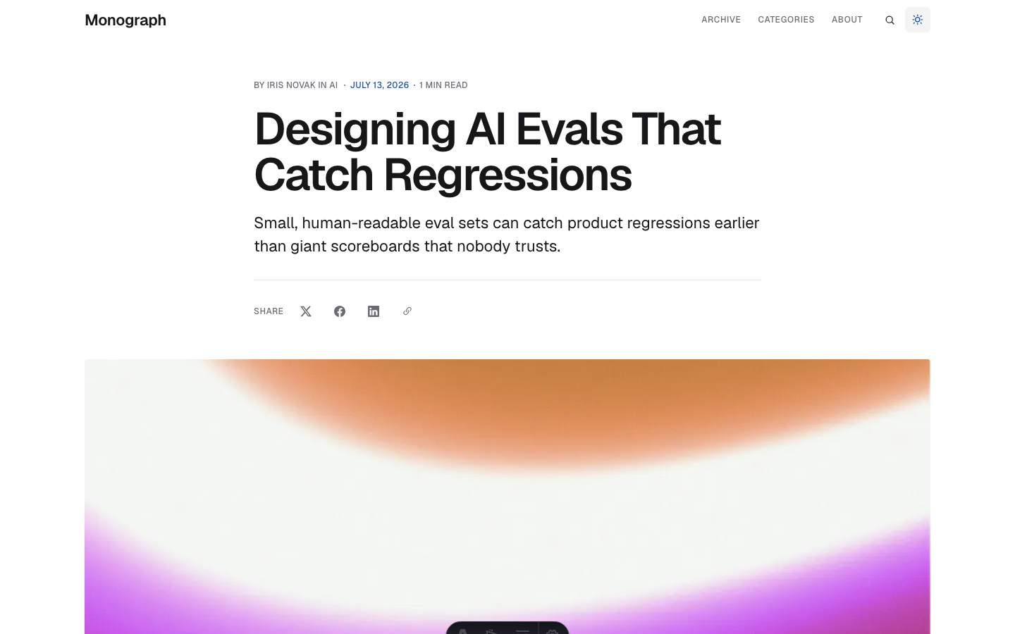 Monograph website template — page 5
