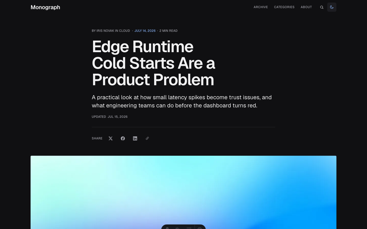 Monograph website template — page 6