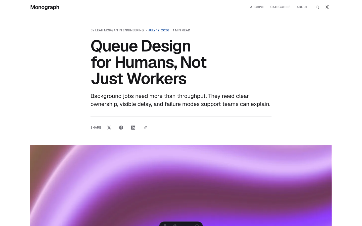 Monograph website template — page 7