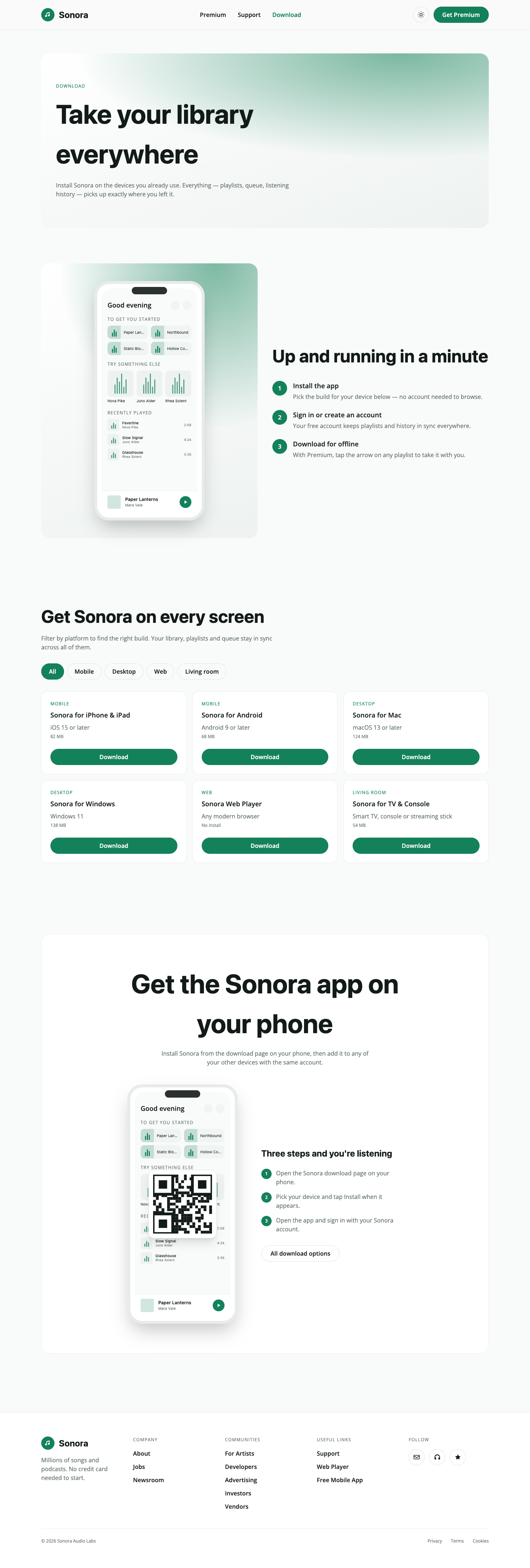 Sonora website template preview 7