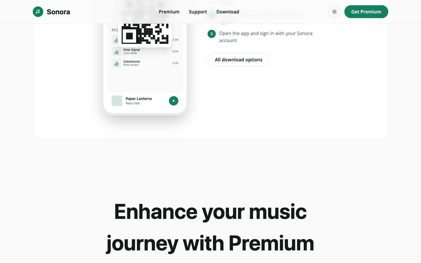 Sonora website template preview 5