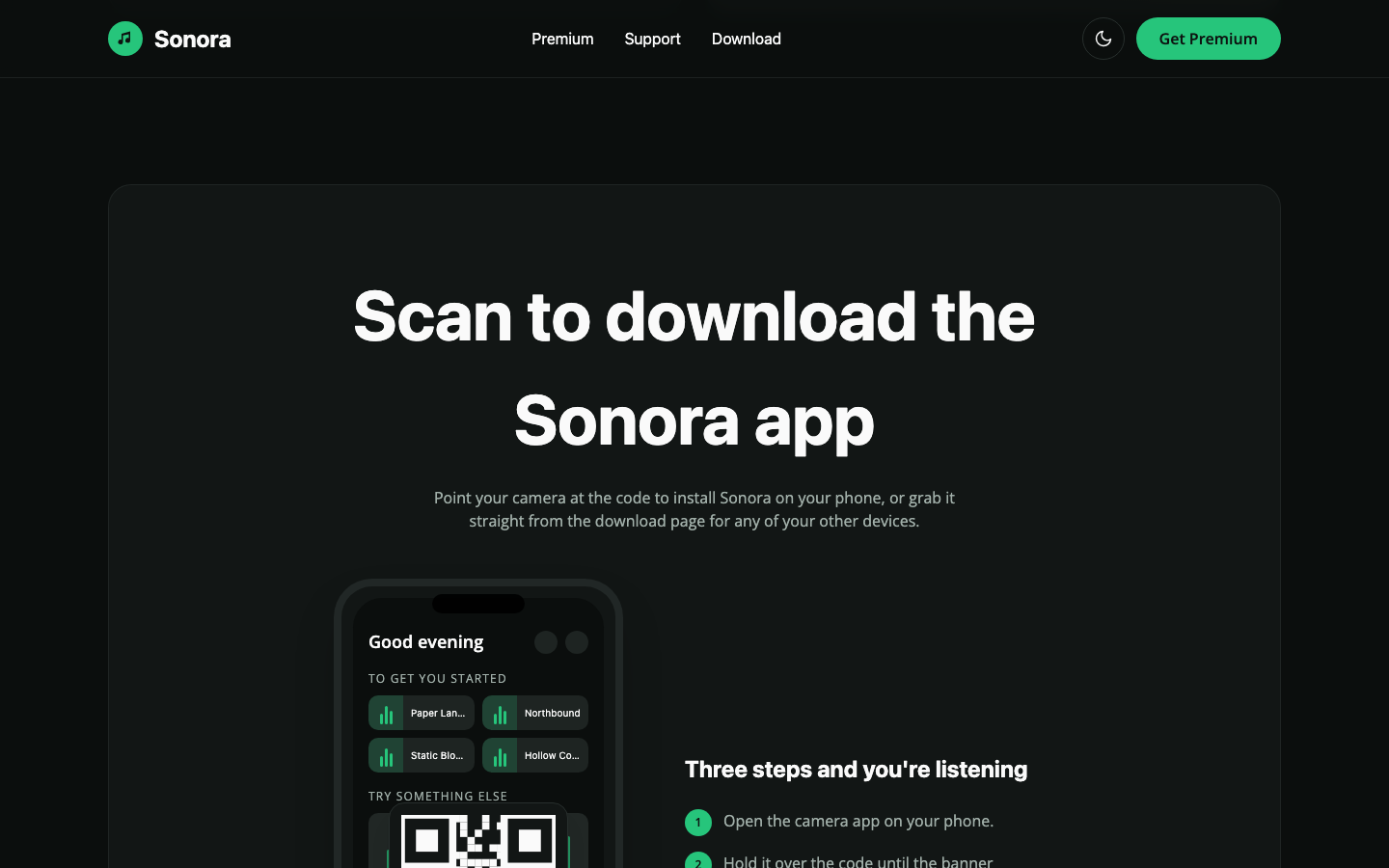 Sonora website template preview 4