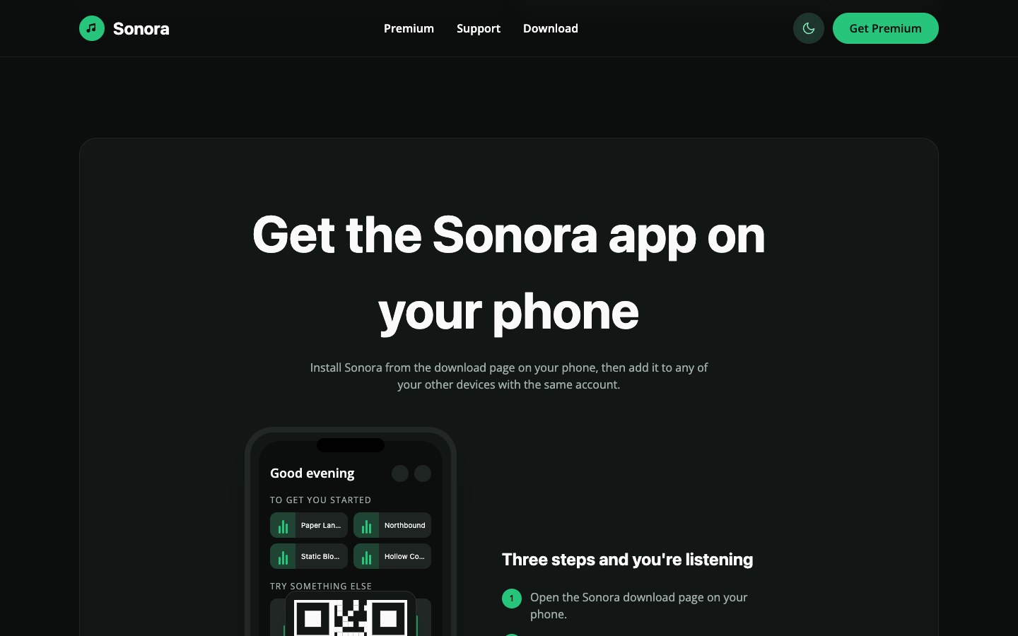 Sonora website template preview 4