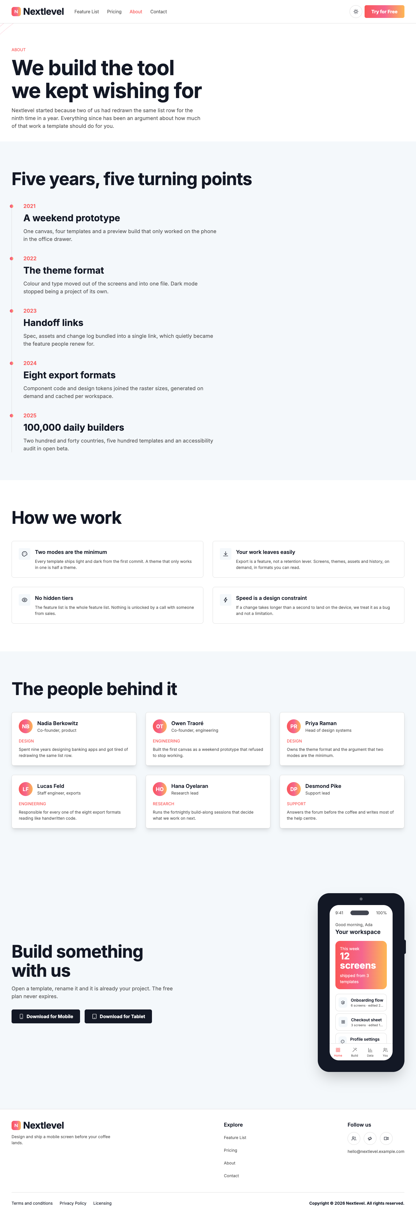 Nextlevel website template preview 6