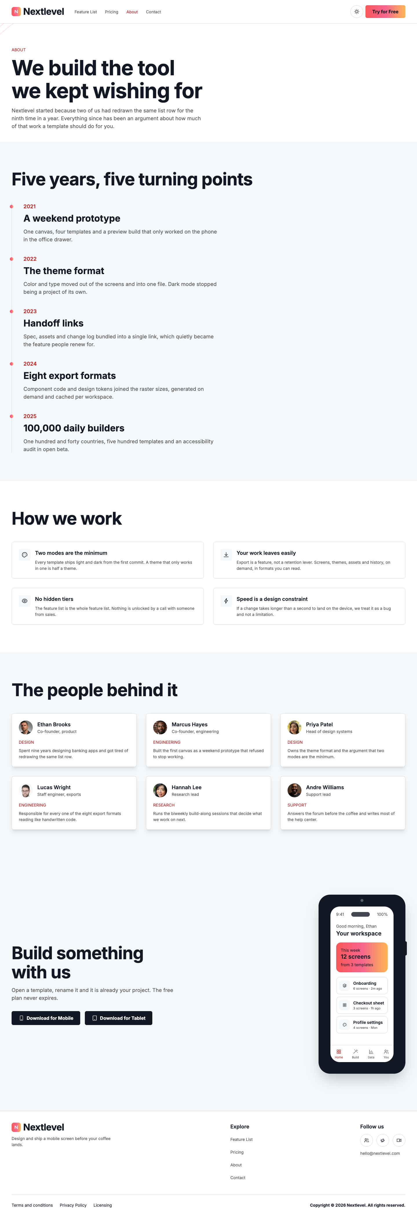 Nextlevel website template preview 6