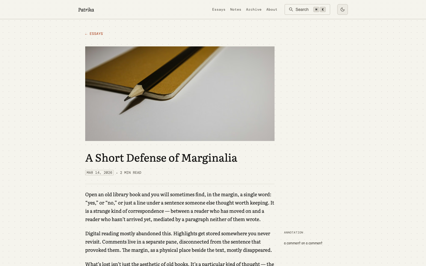 Patrika website template preview 7