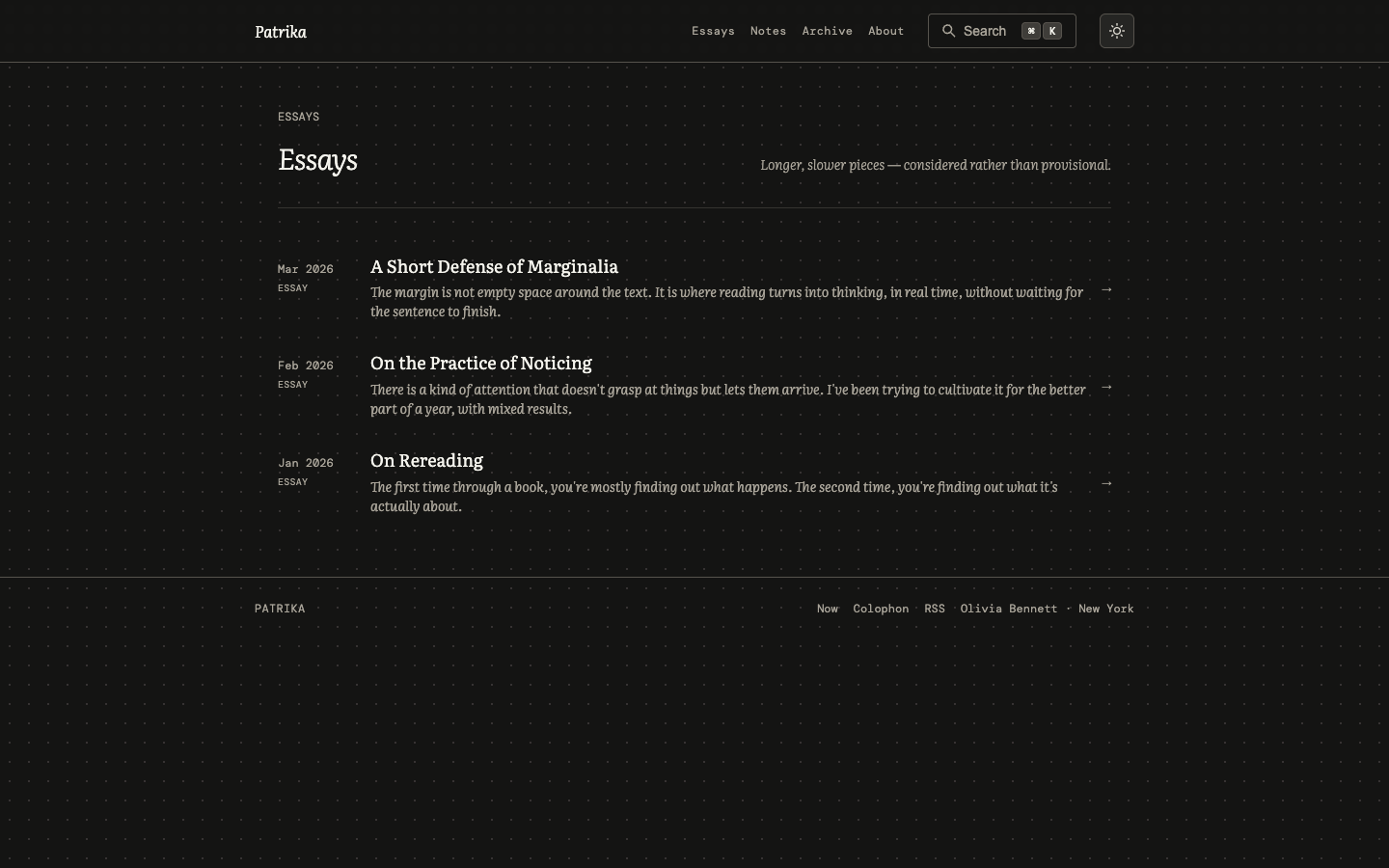 Patrika website template preview 8