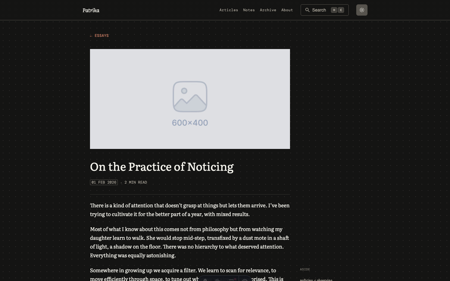 Patrika website template — page 10