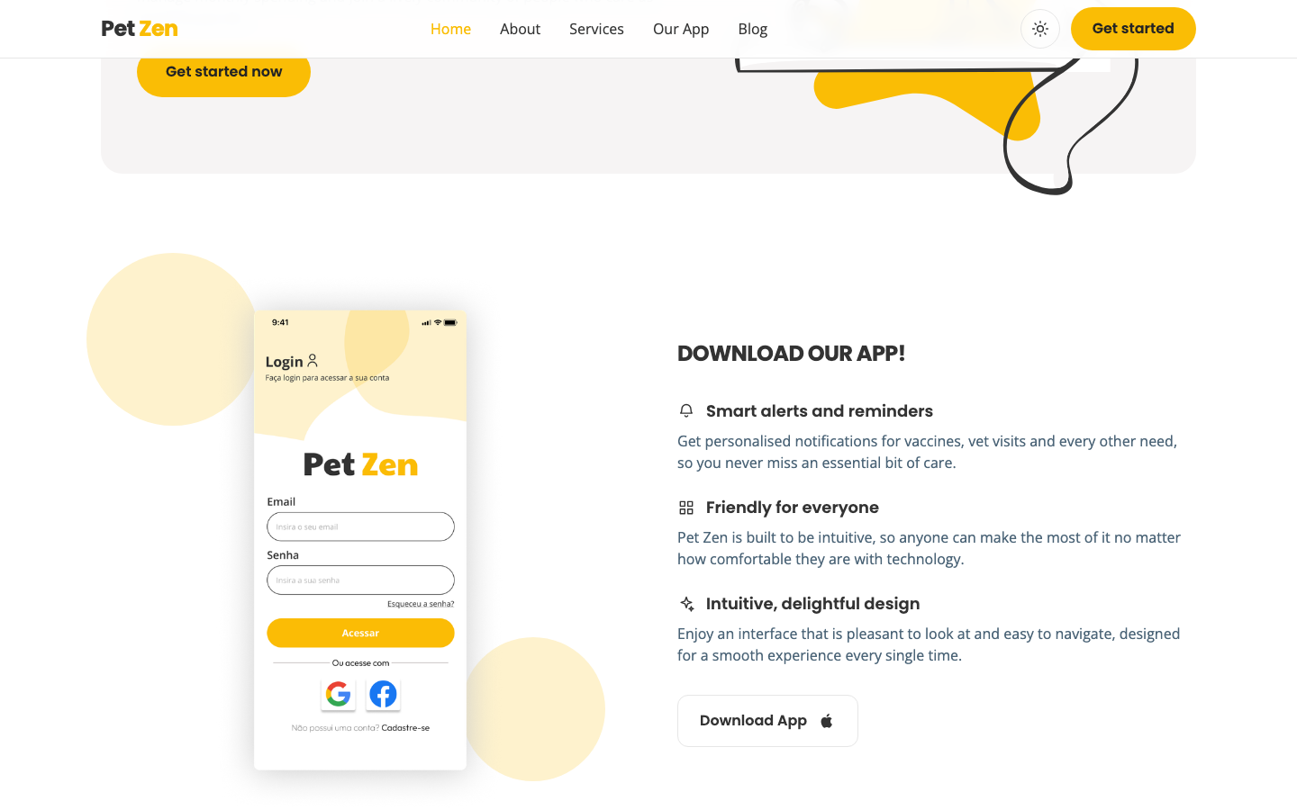 Pet Zen website template preview 5