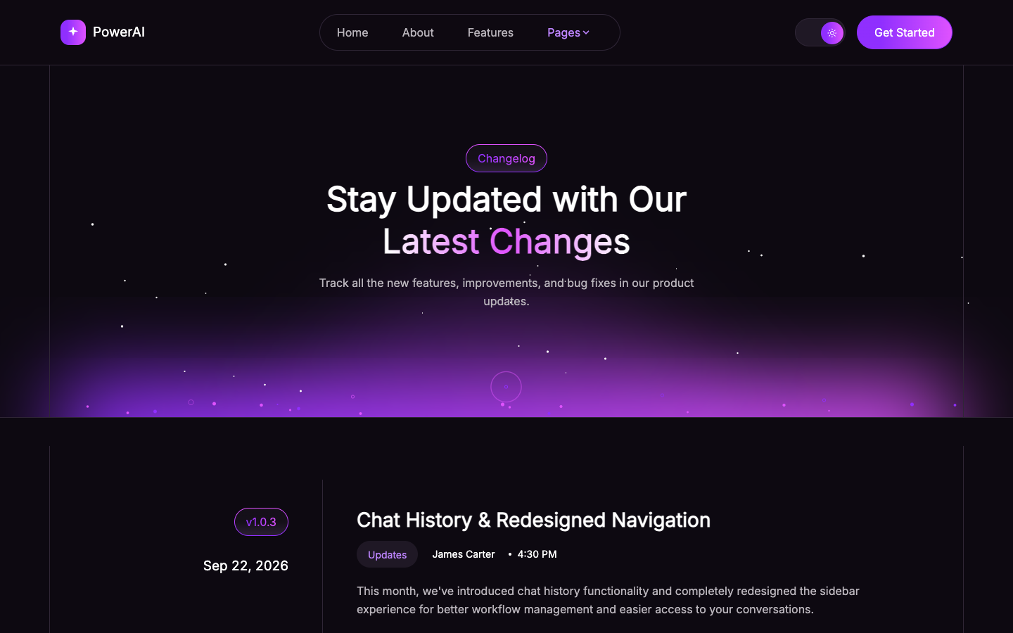 PowerAI website template preview 7