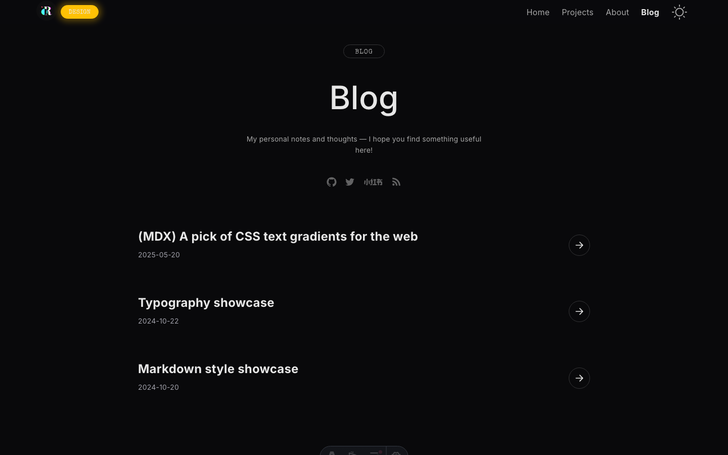 Public Portfolio website template — page 4