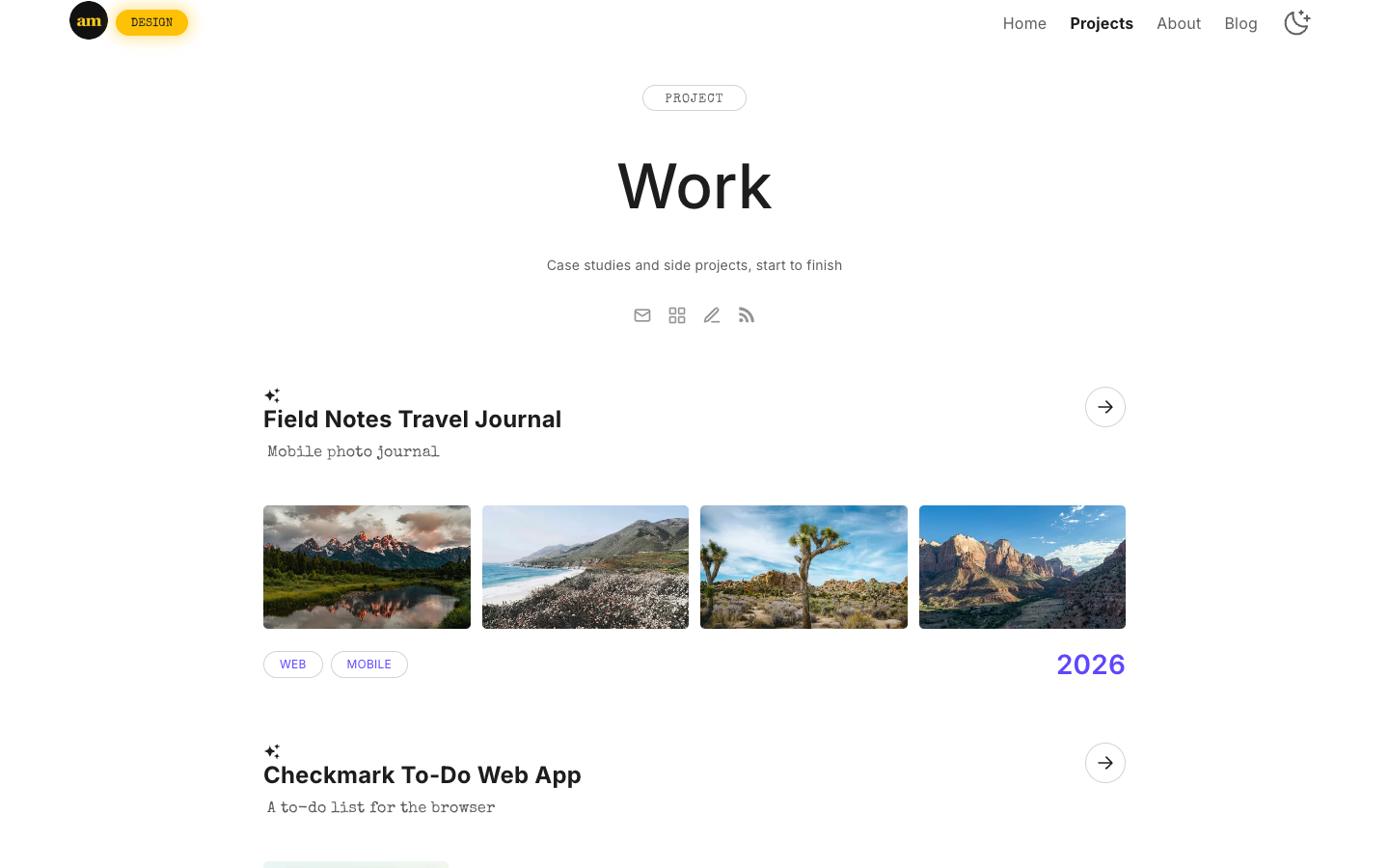 Public Portfolio website template preview 7