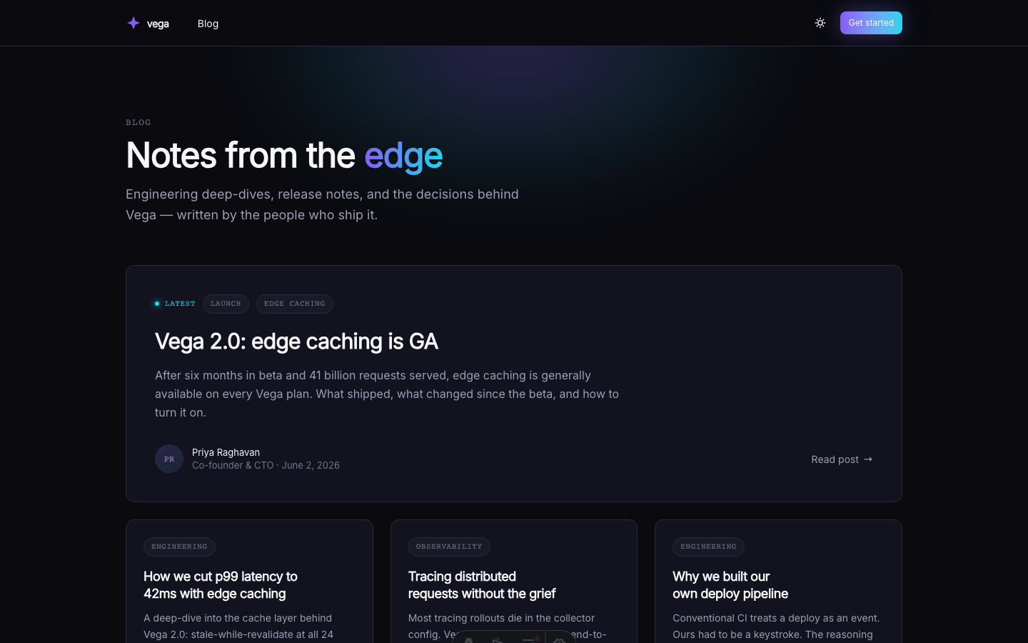 Pulsar Lite website template — page 3