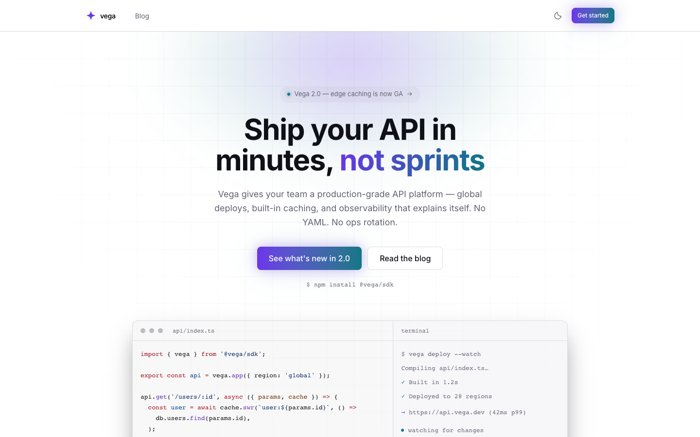Pulsar Lite website template preview