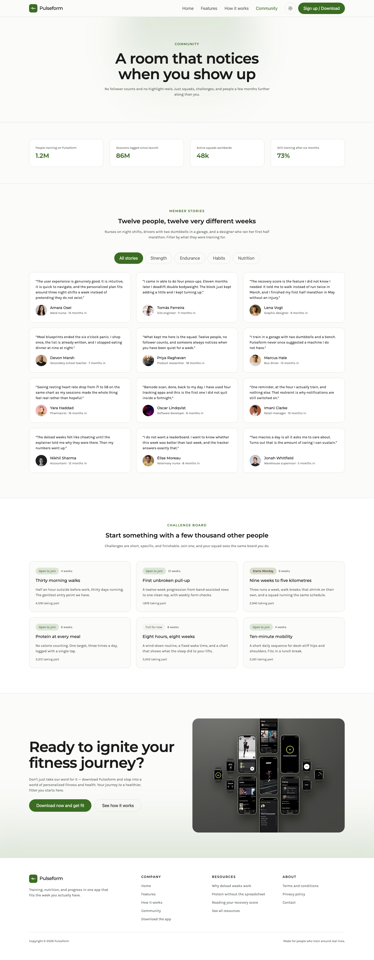Pulseform website template preview 7