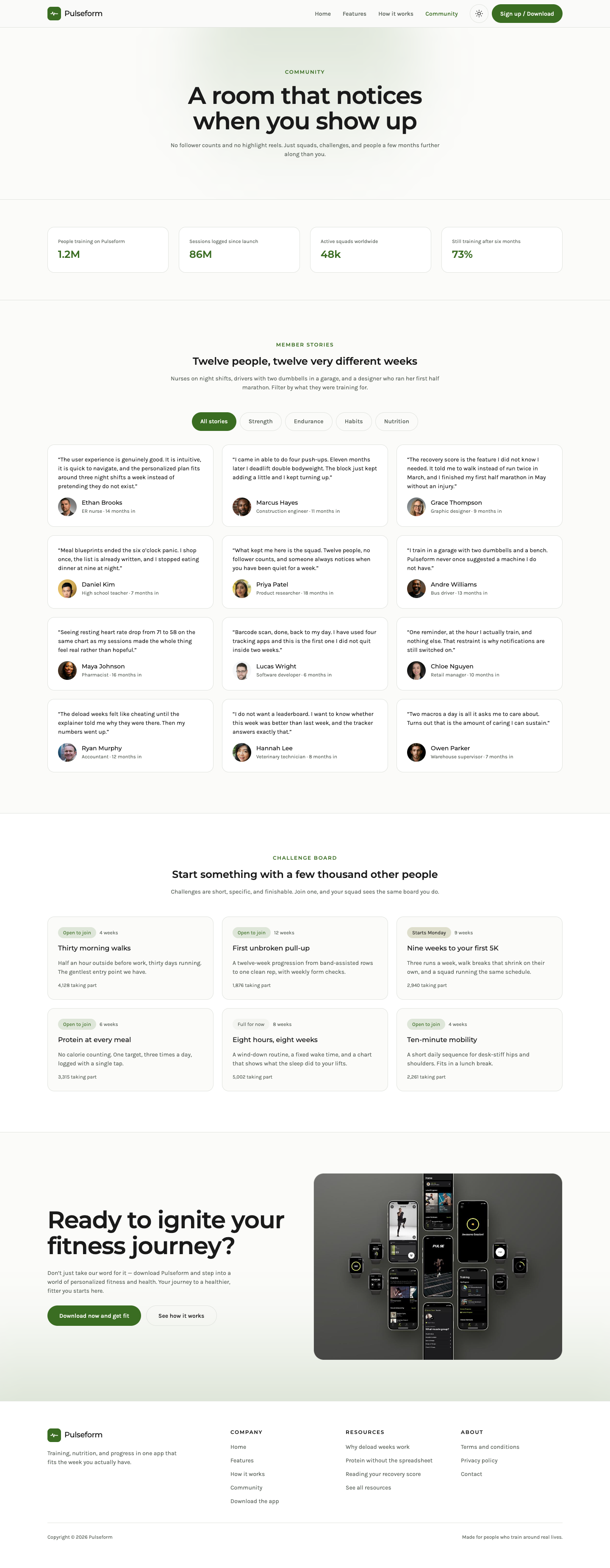 Pulseform website template preview 7