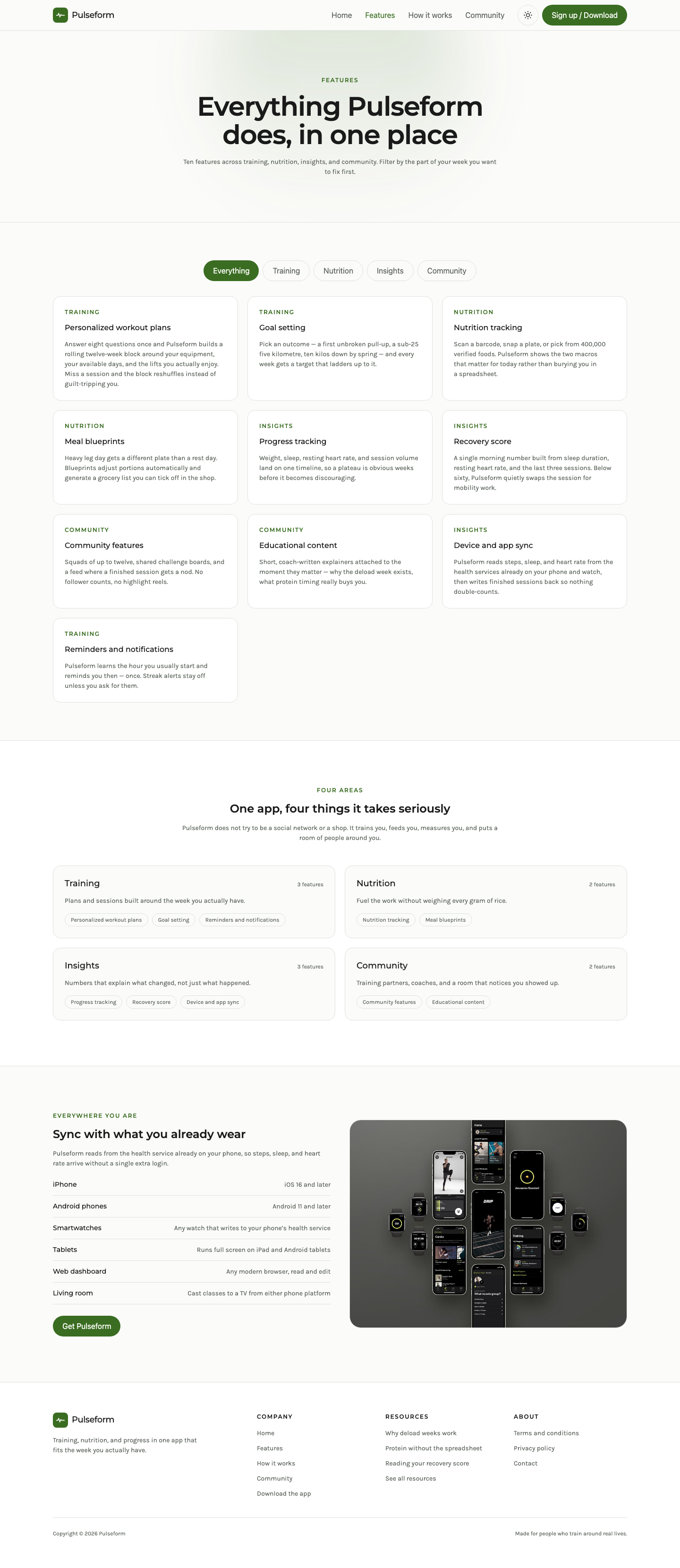 Pulseform website template preview 9