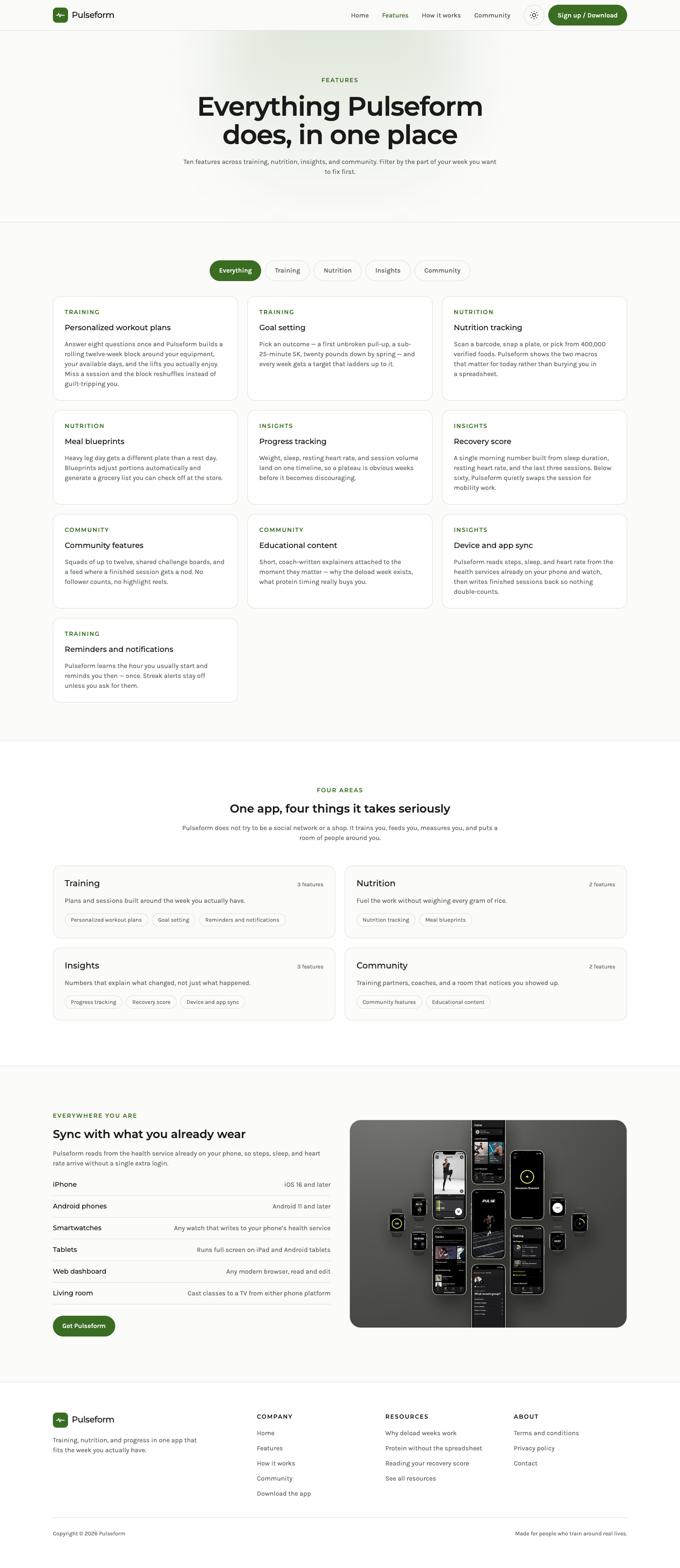 Pulseform website template preview 9
