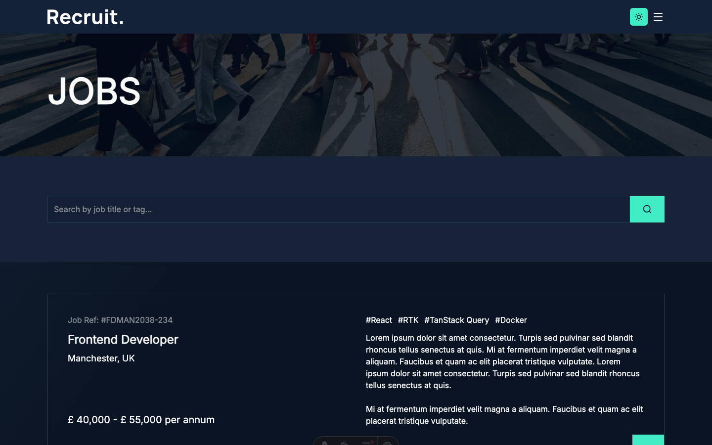 Recruit website template — page 6