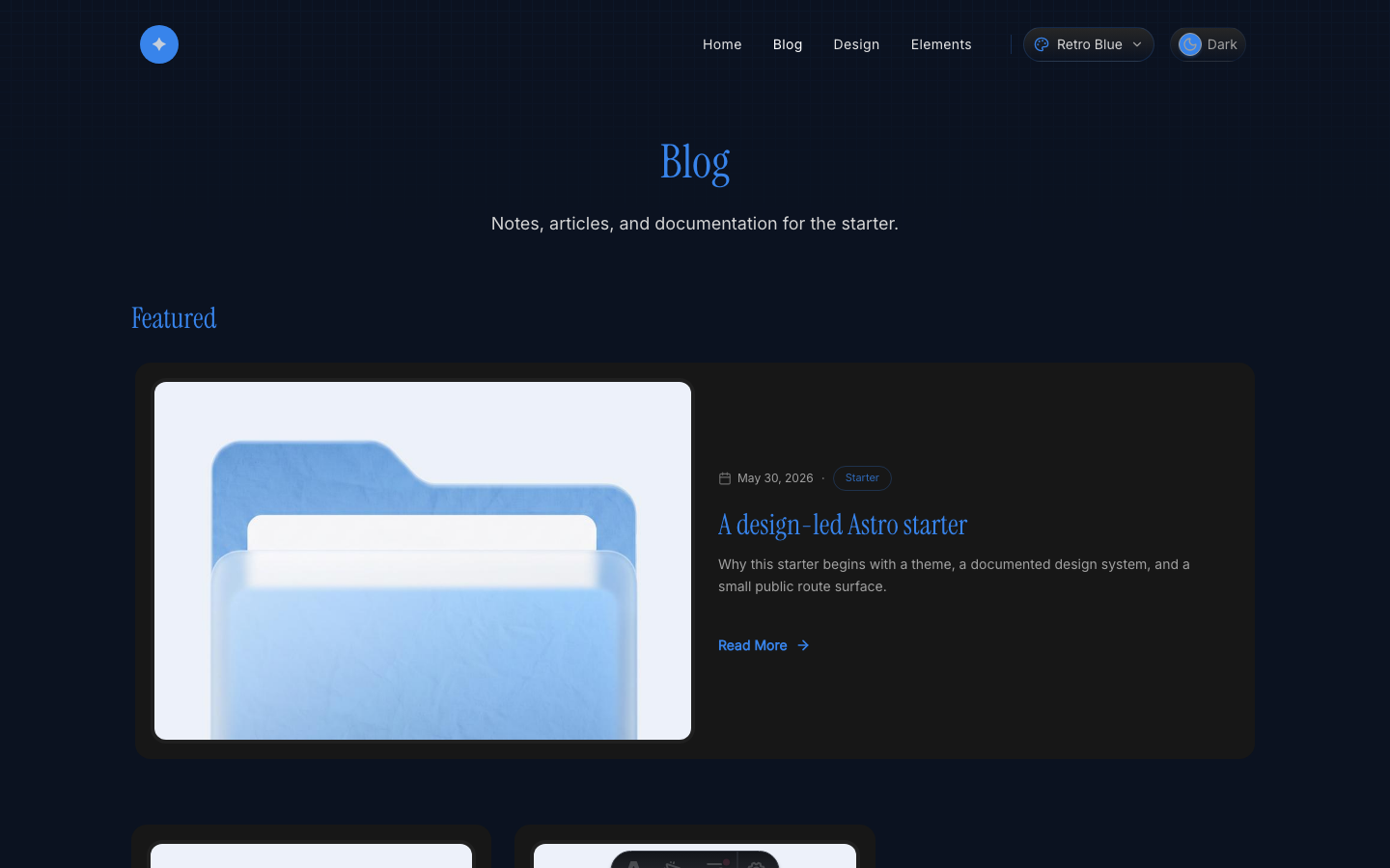 RicoUI Starter website template — page 4
