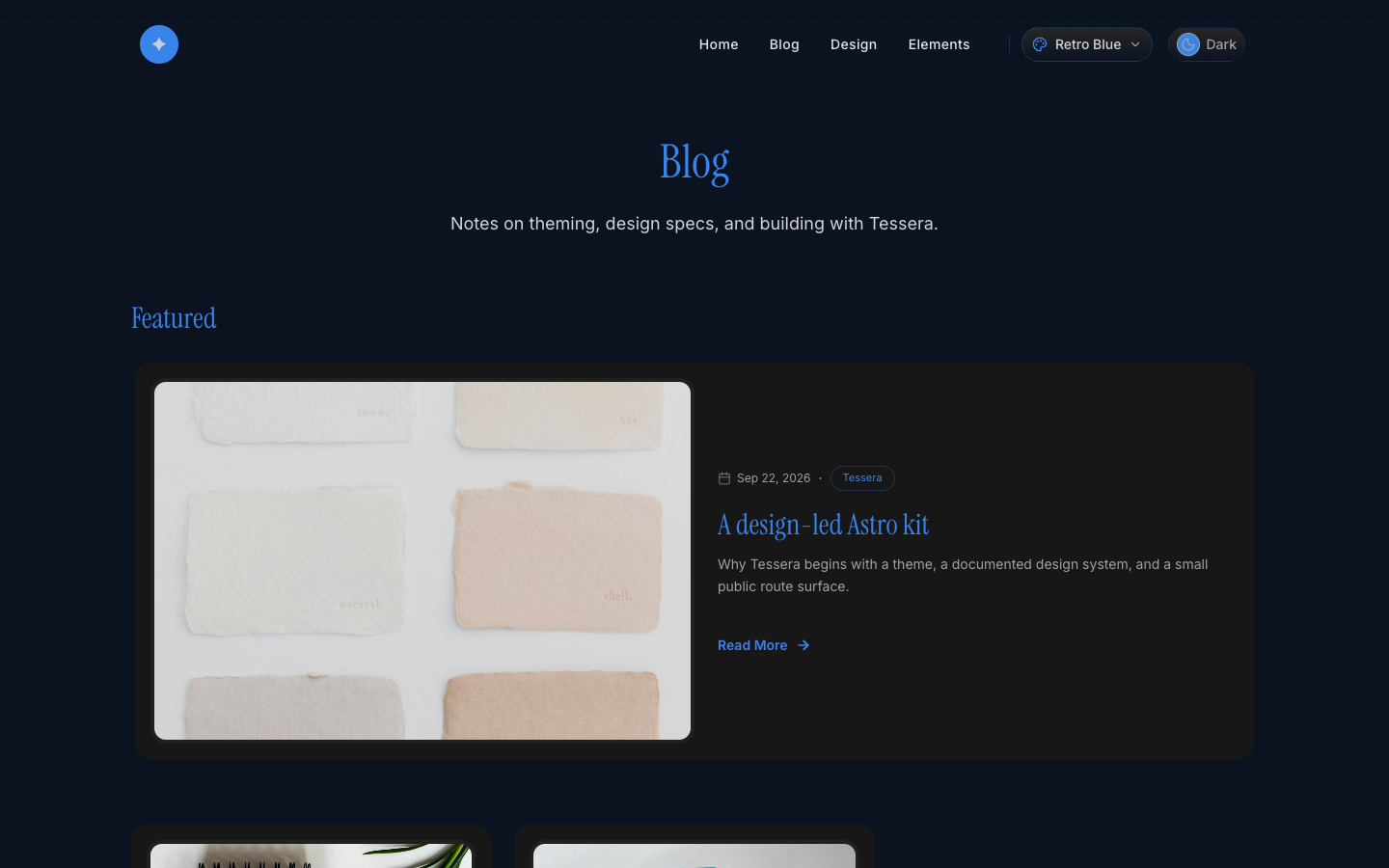 RicoUI Starter website template preview 4