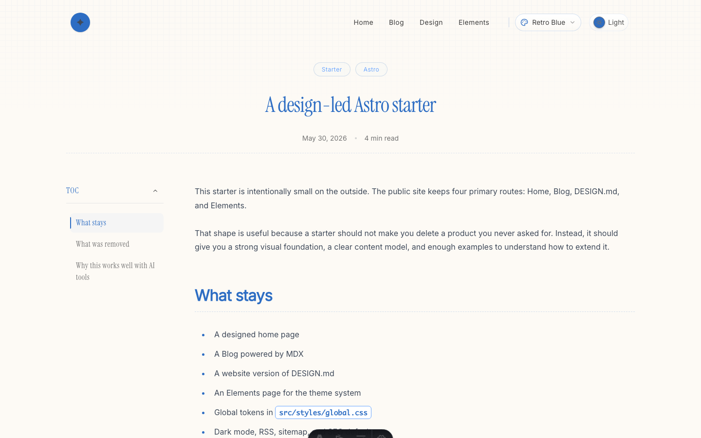 RicoUI Starter website template — page 5