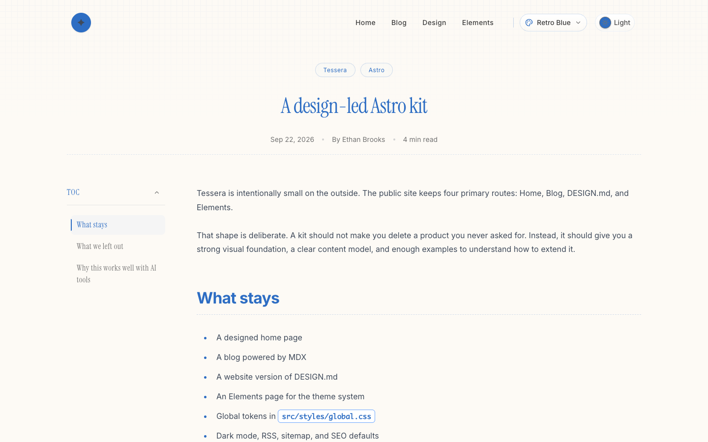 RicoUI Starter website template preview 5